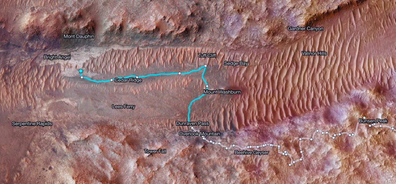 Mars ancient riverbed