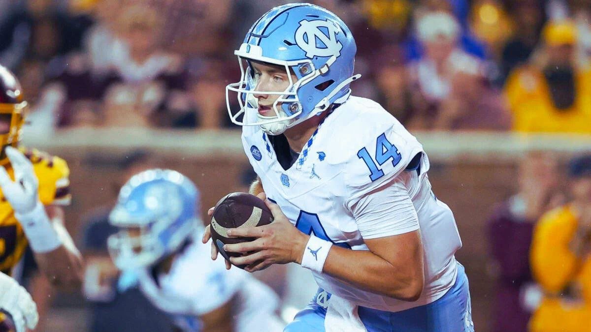 North Carolina QB Max Johnson Carted Off with Right Knee Injury in Win Over Minnesota