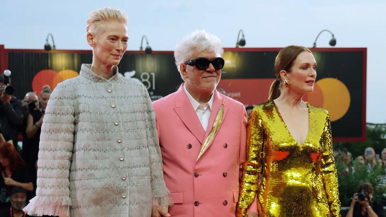 Tilda Swinton and Julianne Moore Grace Venice Film Festival with Almodóvar Film