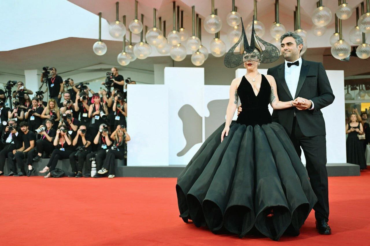 Lady Gaga Shuts Down Venice Film Festival in Stunning Black Ball Gown