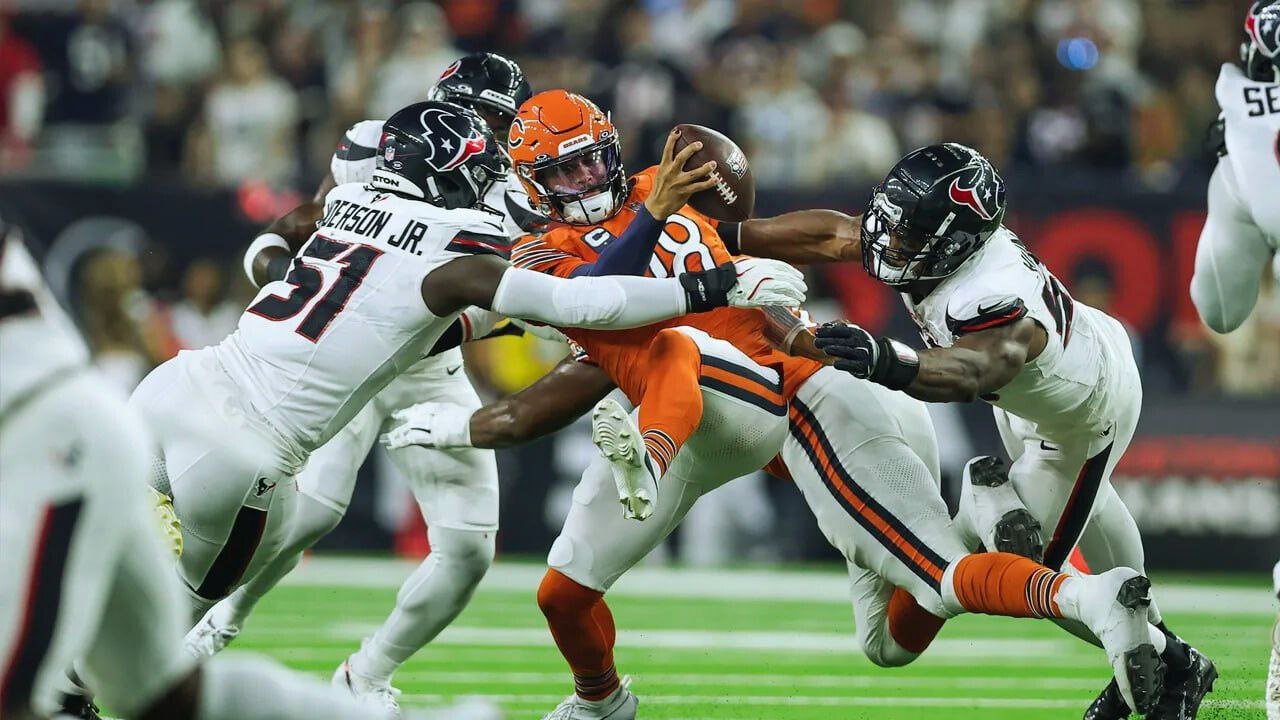 Bears’ Williams Faces Tough Challenge in Second NFL Game Against Texans