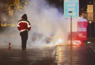 ballot drop box fires